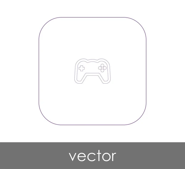 Joystick icono plano — Vector de stock