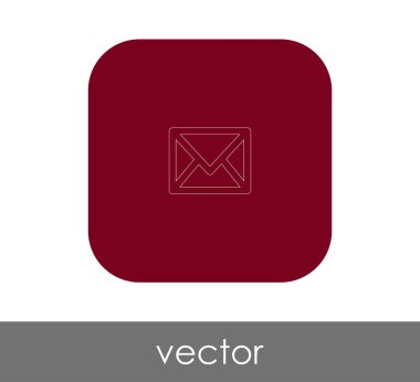 zarf simgesi, logo, vektör çizim 