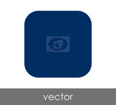 vektör çizim tasarım kamera odak simgesinin