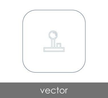 Oyun çubuğu düz simgesi