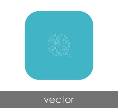 Film işareti simgesi, vektör çizim