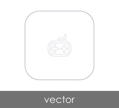 Oyun çubuğu düz simgesi