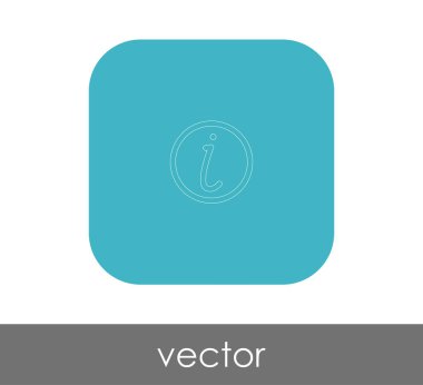 Web tasarım ve uygulamaları için bilgi işareti simgesi