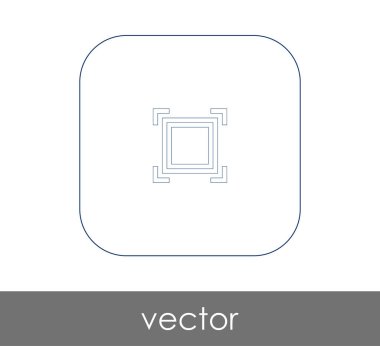 vektör çizim tasarım kamera odak simgesinin