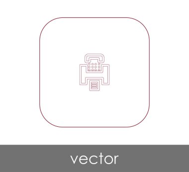 Faks makinesi simgesi