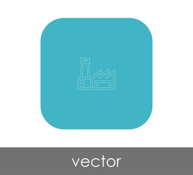 Fabrika düz simgesi