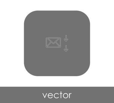 zarf simgesi, logo, vektör çizim 