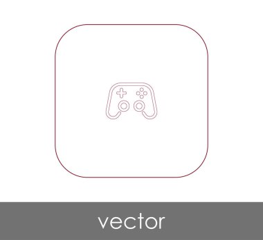 Oyun çubuğu düz simgesi