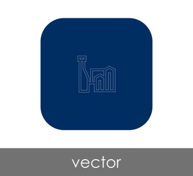 Fabrika düz simgesi