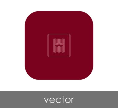 vektör çizim tasarım vites kutusu simgesi