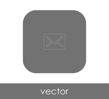 zarf simgesi, logo, vektör çizim 