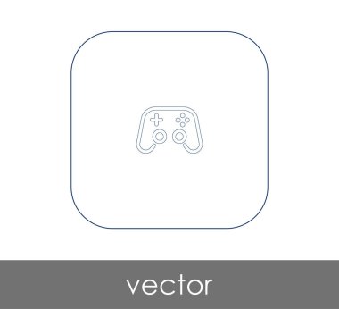 Oyun çubuğu düz simgesi