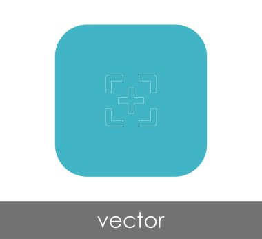 vektör çizim tasarım kamera odak simgesinin