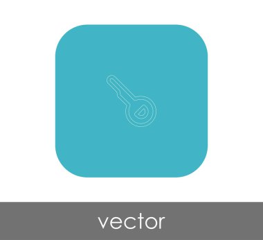 Vektör çizim tasarım anahtar simgesi