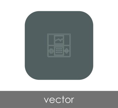 Oyun çubuğu düz simgesi