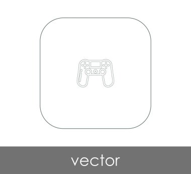 Oyun çubuğu düz simgesi