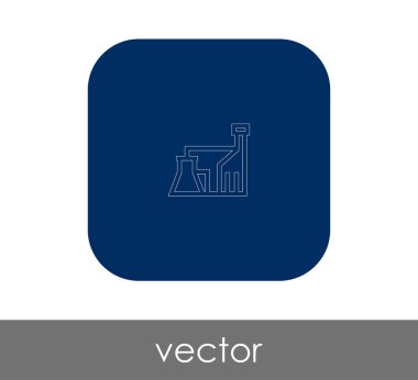 Fabrika düz simgesi