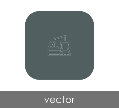 Fabrika düz simgesi