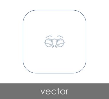 web tasarım ve uygulamaları, vektör çizim için gözlük simgesi