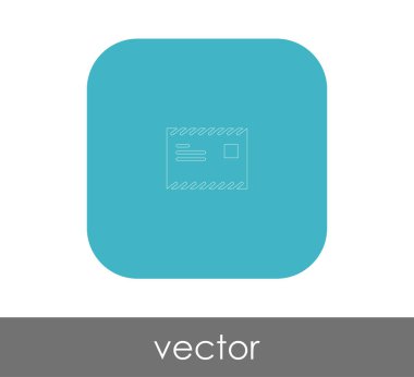 zarf simgesi, logo, vektör çizim 