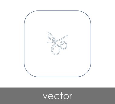 vektör çizim tasarım üzüm simgesinin