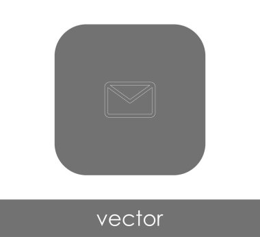 zarf simgesi, logo, vektör çizim 