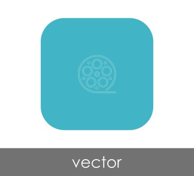 Film işareti simgesi, vektör çizim