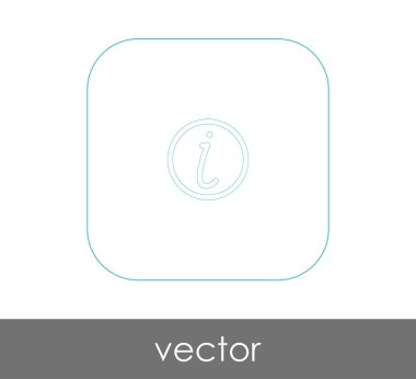 Web tasarım ve uygulamaları için bilgi işareti simgesi