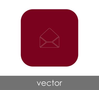 zarf simgesi, logo, vektör çizim 