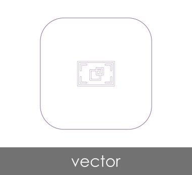 vektör çizim tasarım kamera odak simgesinin