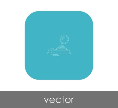 Oyun çubuğu düz simgesi