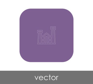 Fabrika düz simgesi