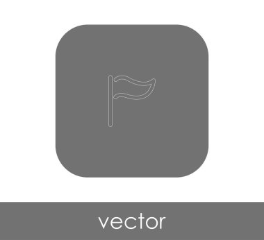 web tasarım ve uygulamaları, vektör çizim için bayrak simgesi