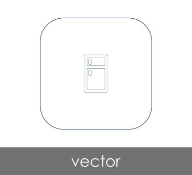 vektör çizim tasarım buzdolabı simgesinin