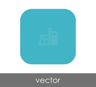 Fabrika düz simgesi