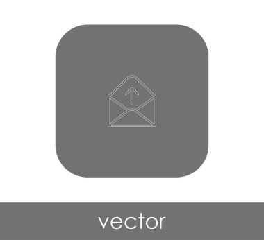 zarf simgesi, logo, vektör çizim 