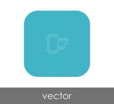 Film işareti simgesi, vektör çizim