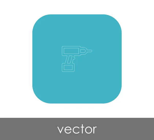 Icono Perforadora Eléctrica Ilustración Vectorial — Vector de stock