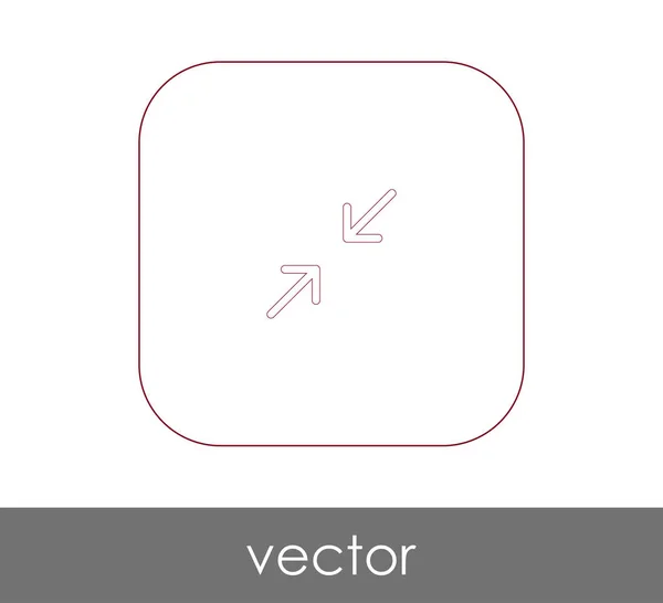 Icono de flecha ajuste — Vector de stock