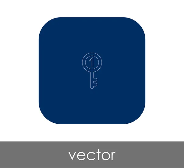 Utformningen av nyckelikonen — Stock vektor