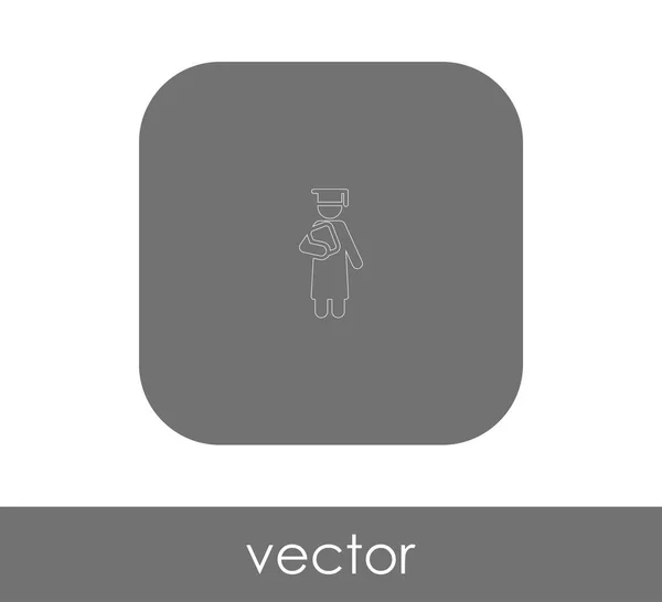 Graduation Icon Vector Illustration — Stock Vector