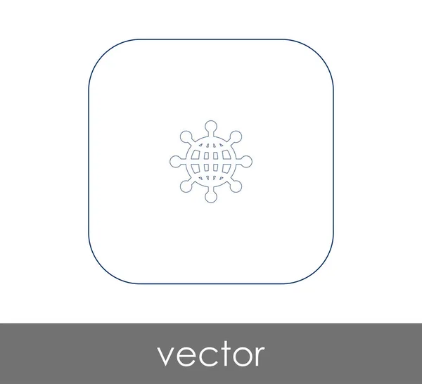 Иконка Мира Веб Дизайна Приложений Векторная Иллюстрация — стоковый вектор