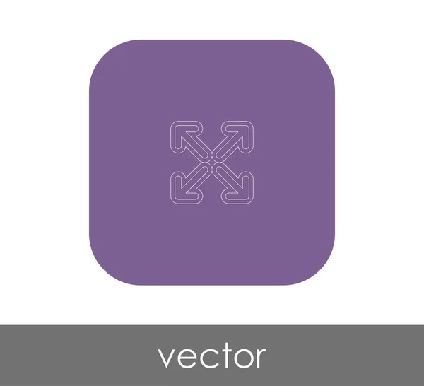 Ampliar icono — Vector de stock