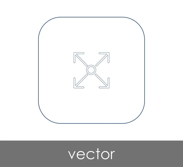 Векторная Иллюстрация Иконки Экрана — стоковый вектор