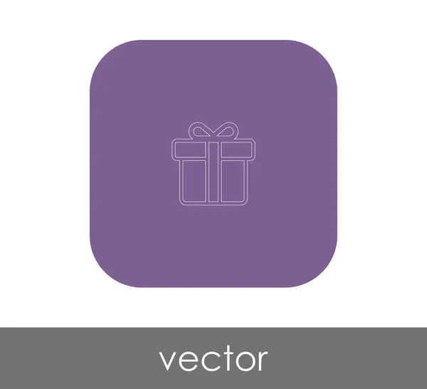 Vektor Illustration Design Von Verpackten Geschenk Box Symbol — Stockvektor