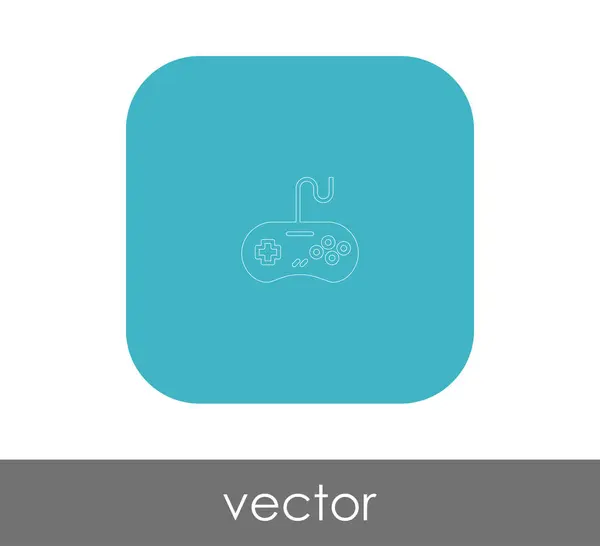 Joystick ícone plano — Vetor de Stock