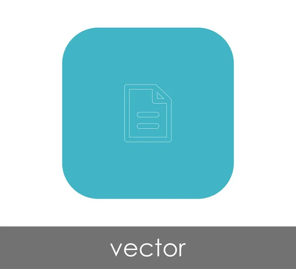 Documento icono — Vector de stock