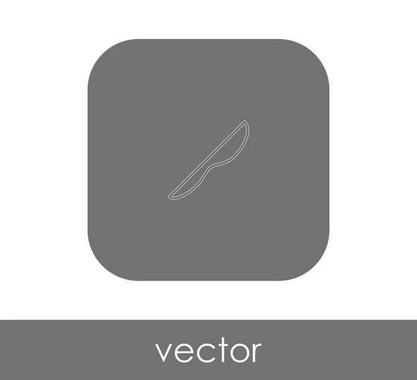 Messer Flach Symbol Vektorillustration — Stockvektor