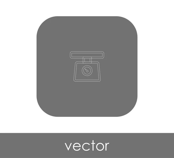 Icône Échelle Alimentaire Illustration Vectorielle — Image vectorielle