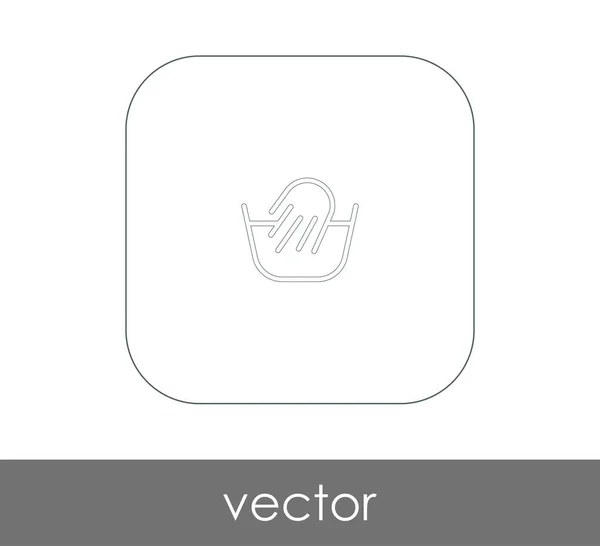 Vector Illustration Design Hand Wash Icon — Stock Vector